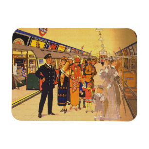 Vintage Advertising Poster For London Underground Magnet