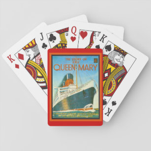 Vintage advertising, RMS Queen Mary Playing Cards