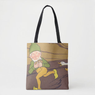 Vintage Aesop Fable Goose that Laid the Golden Egg Tote Bag