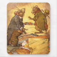Vintage Aesop's Fable, Country Mouse, City Mouse