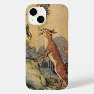 Vintage Aesop's Fables, Fox, Rooster and the Dog Case-Mate iPhone 14 Case
