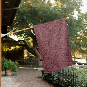 Vintage Aesthetic All Over Floral Print House Flag