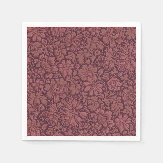 Vintage Aesthetic All Over Floral Print Napkins (Front)
