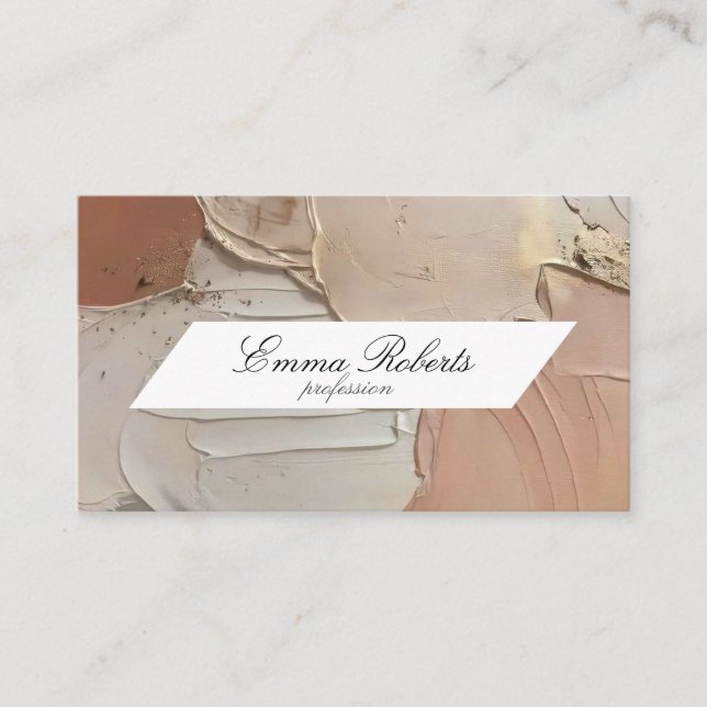 Vintage aesthetic minimalist business card (Front)