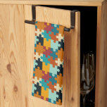 Vintage Aesthetic Puzzle Pieces Pattern Kitchen Towel<br><div class="desc">A charming and unexpected update to your kitchen space! Say hello to our Vintage Aesthetic Puzzle Pieces Pattern kitchen tower. This splendid creation showcases whimsical puzzle patterns wrapped in a vintage charm. The robust construction of this kitchen tower takes care of your storage needs without compromising on style. Ideal for...</div>