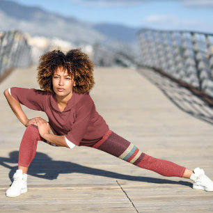 Vintage Aesthetic Stripe Leggings