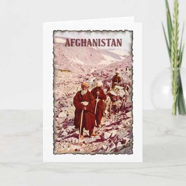 Vintage Afghanistan Card (Front)