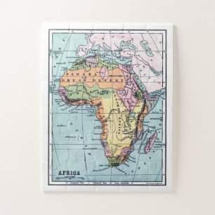 Vintage Africa Map Jigsaw Puzzle