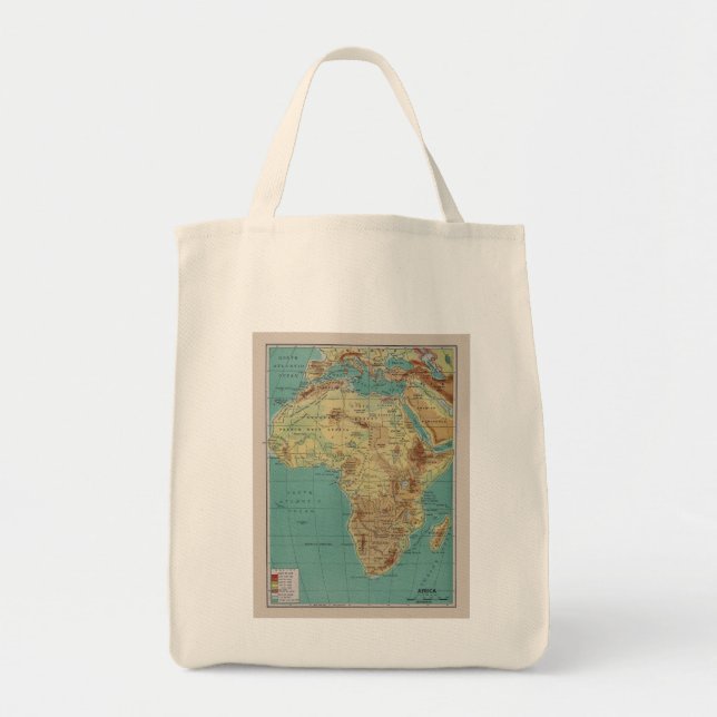 Vintage Africa Tote Bag (Front)