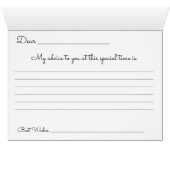 Vintage African American Baby Shower Mommy Advice (Inside Horizontal (Bottom))