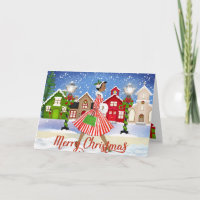 Vintage African American Christmas Card