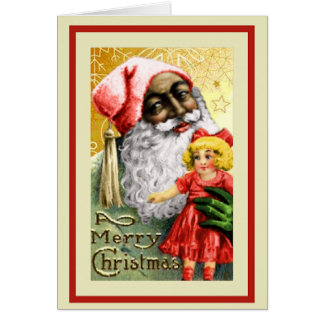 African American Santa Cards - Invitations, Greeting 