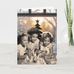 Vintage African American Christmas Card