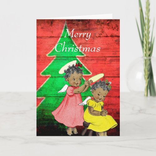 Vintage African American Christmas Card