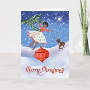 Vintage African American Christmas Card