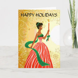 Vintage African American Christmas Card