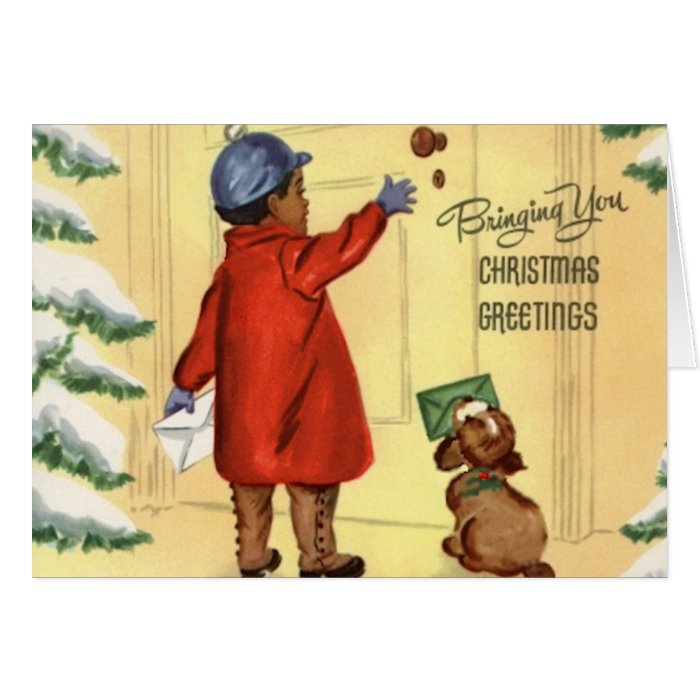 Vintage African American Christmas Card | Zazzle