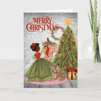 Vintage African American Christmas Card by ChristmasBellsRing at Zazzle