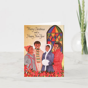 Vintage African American Christmas Card