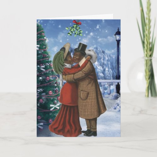 Vintage African American Christmas Card