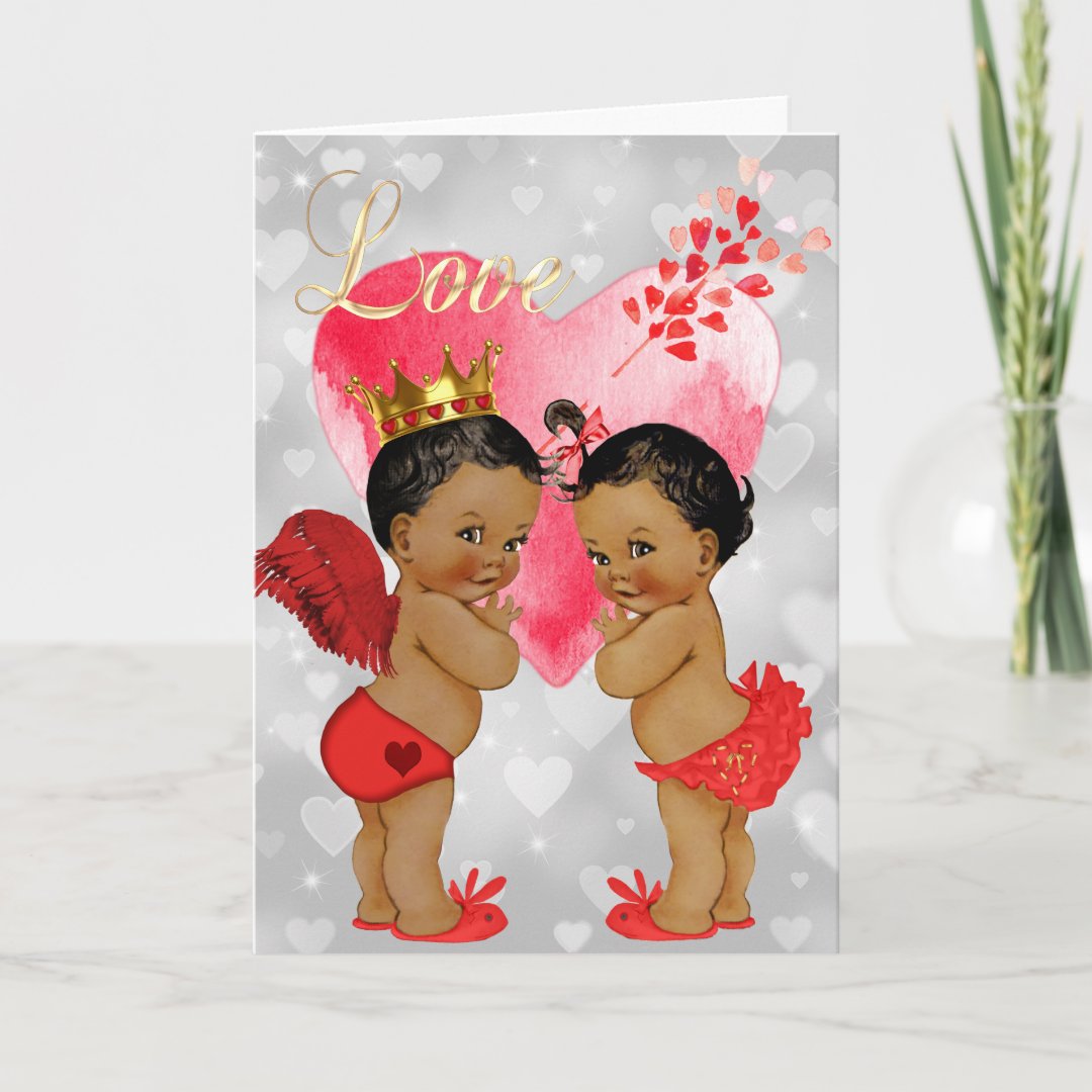 Vintage African American Valentine'S Day Card | Zazzle
