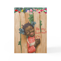 Vintage African American Valentine's Day Card