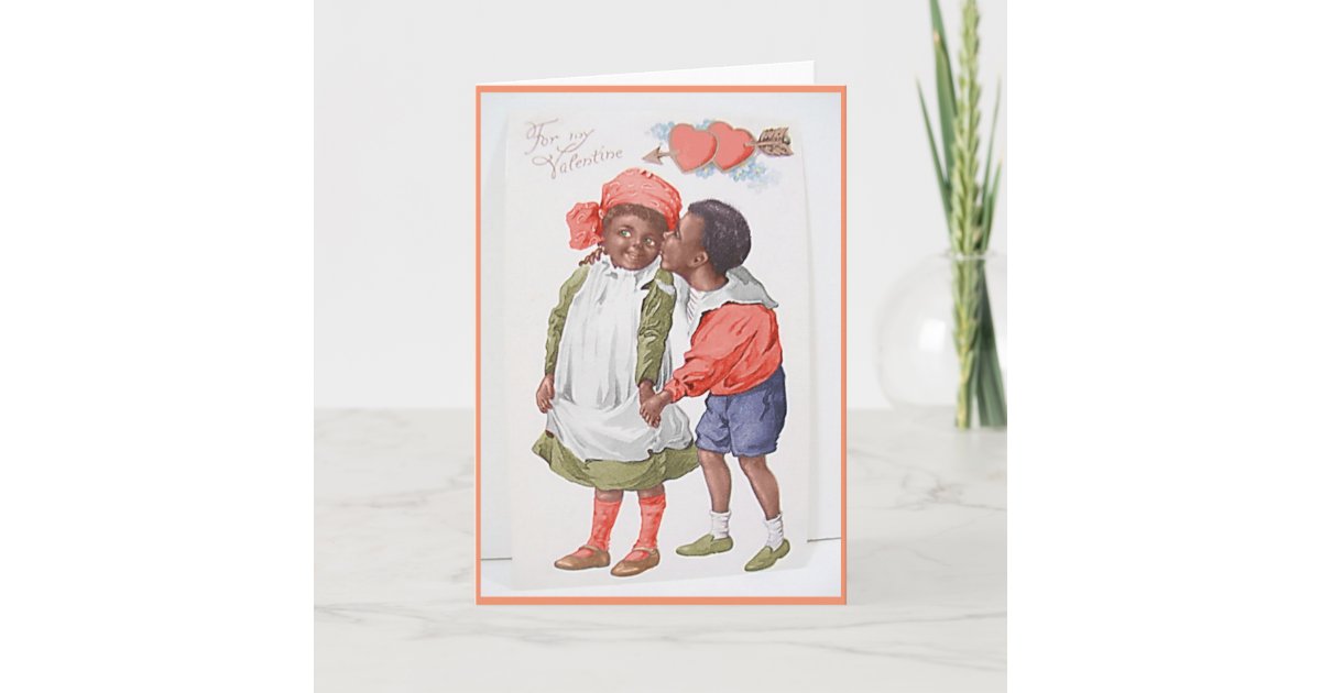 Vintage African American Valentine'S Day Card | Zazzle