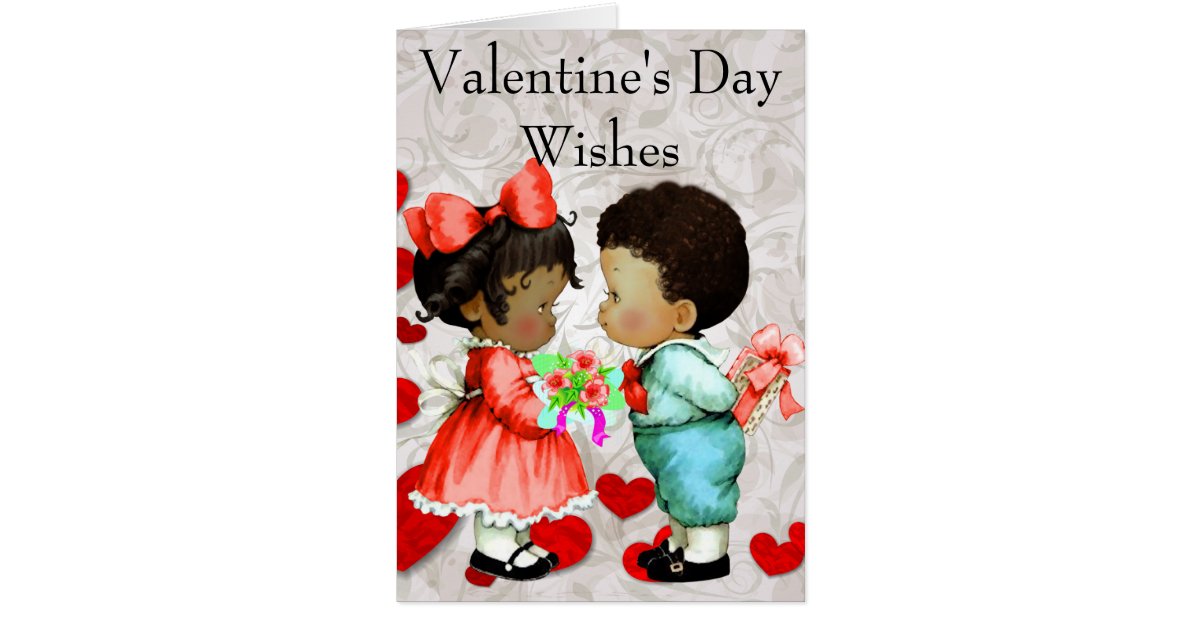 Vintage African American Valentine'S Day Card | Zazzle