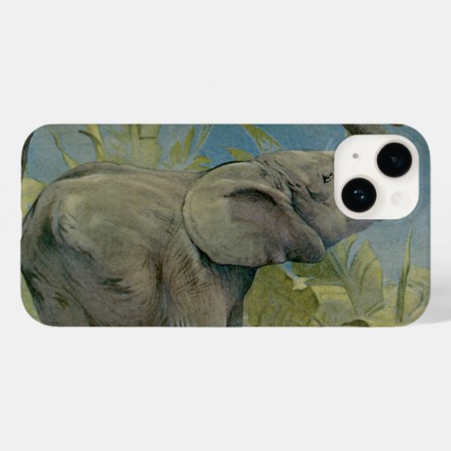 Vintage African Elephant in the Jungle EJ Detmold Case_Mate iPhone 14 Case