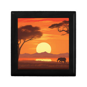 Vintage African Safari Gift Box