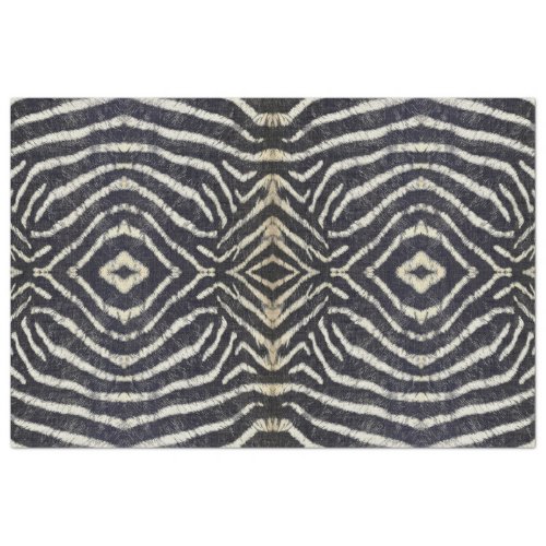 Vintage African Zebra Stripe Pattern Decoupage Art Tissue Paper