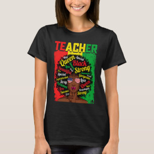 Vintage Afro Teacher Black History Month Retro Mel T-Shirt