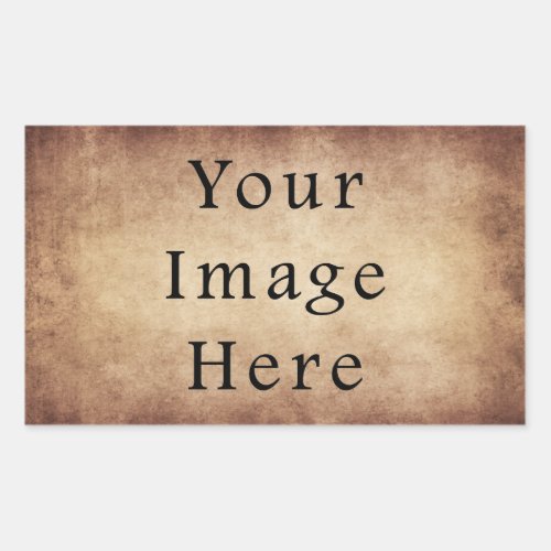 Vintage Aged Brown Parchment Paper Background Rectangular Sticker