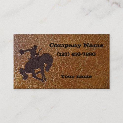 Inlayed Rodeo Roder Business Card