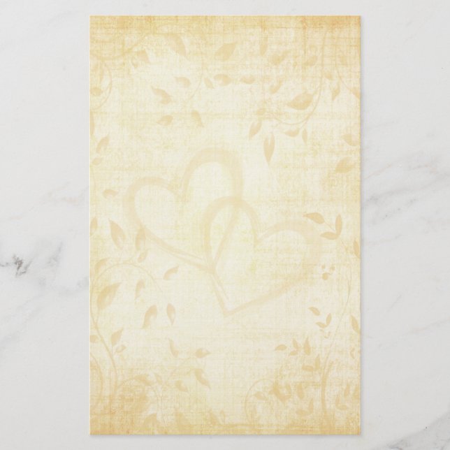 Vintage Aged Paper Wedding (Front)