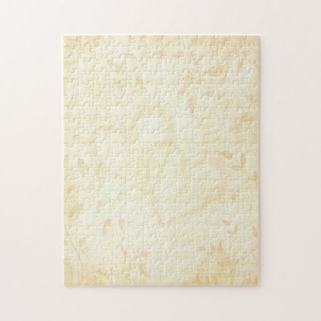 Vintage Aged Paper Wedding Jigsaw Puzzle (Vertical)