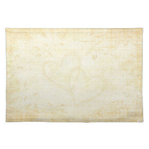 Vintage Aged Paper Wedding Placemat