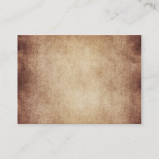 Vintage Aged Parchment Paper Template Blank Business Card
