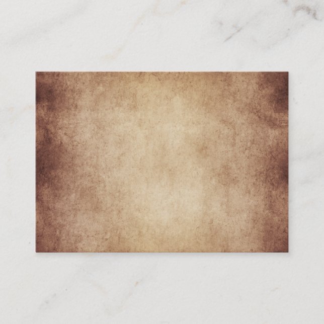Vintage Aged Parchment Paper Template Blank Business Card (Front)