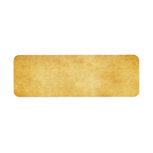 Vintage Aged Parchment Paper Template Blank Label (Front)