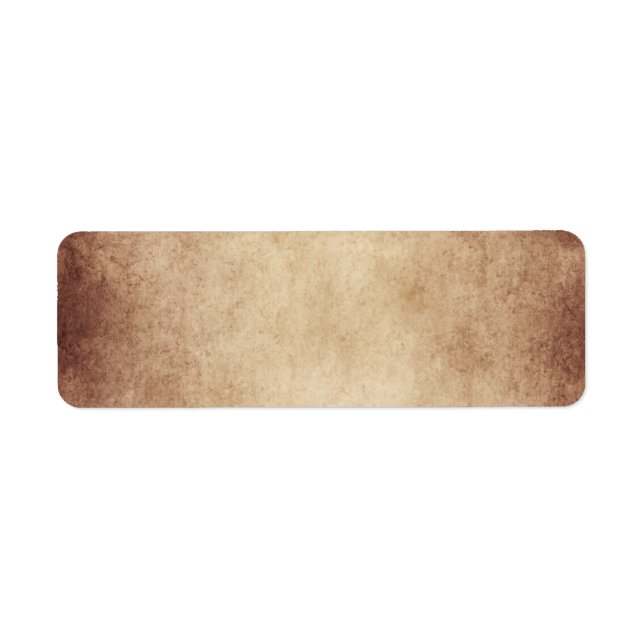 Vintage Aged Parchment Paper Template Blank Label (Front)