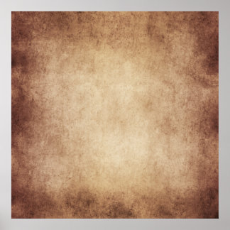 Vintage Aged Parchment Paper Template Blank Poster