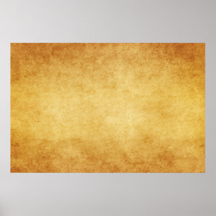 Vintage Aged Parchment Paper Template Blank Poster