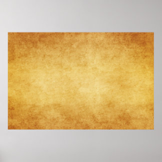 Vintage Aged Parchment Paper Template Blank Poster