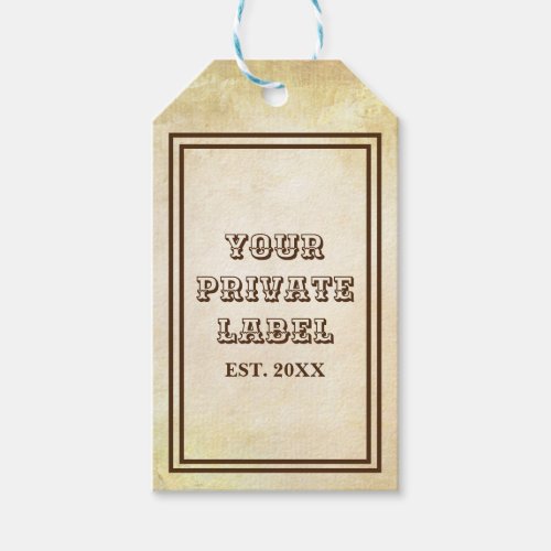 Vintage Aged Parchment Your Private Label Square
