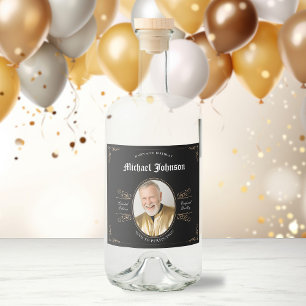 Vintage Aged to Perfection 50th Birthday Gift Liquor Bottle Label