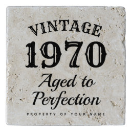 Vintage aged to perfection funny 50th Birthday Trivet