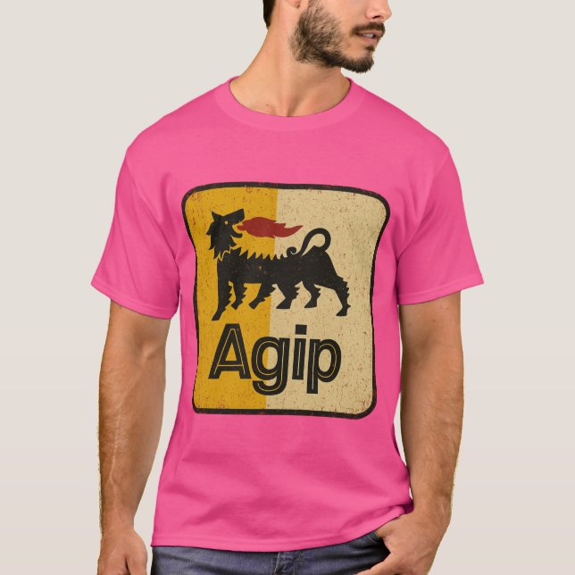 Vintage Agip Logo Poster T-Shirt (Front)