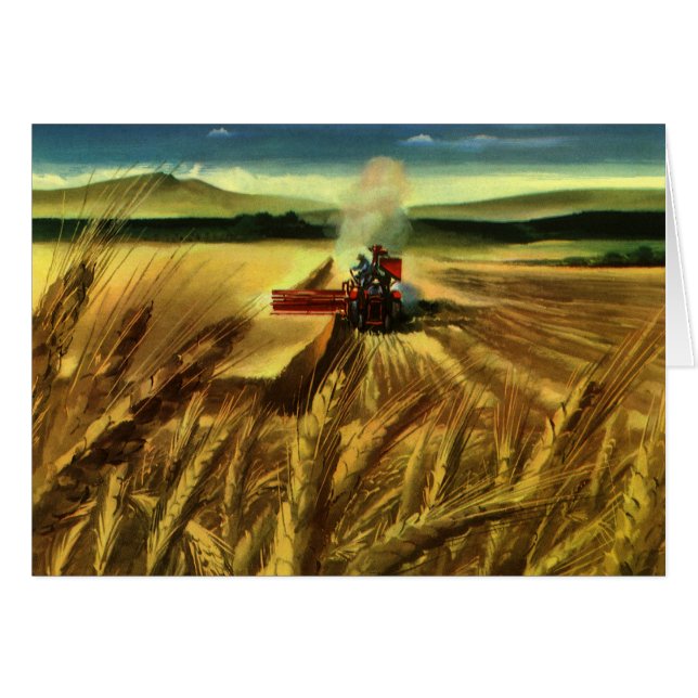 Vintage Agricultural Farm Business, Wheat Farming (Front Horizontal)