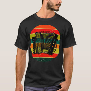Vintage Air Accordion Player Choir Musician Men T-Shirt